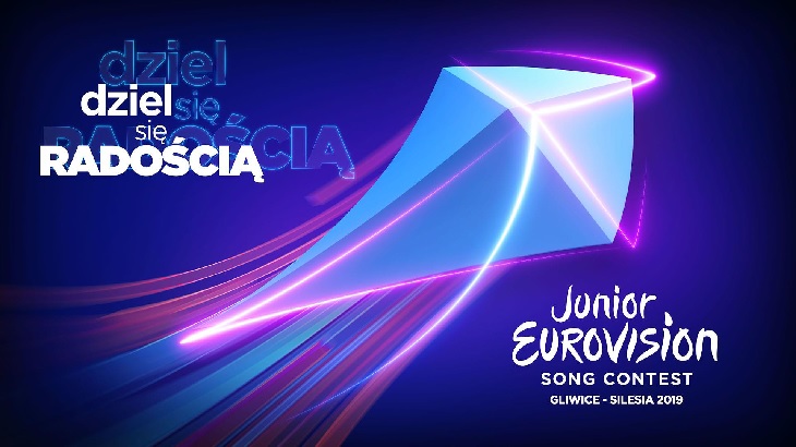 Plakat reklamujący Eurowizje junior
