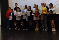Uczestnicy konkursu recytatorskiego z Ukrainy