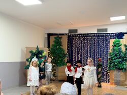 Iskierki podczas przedstawienia