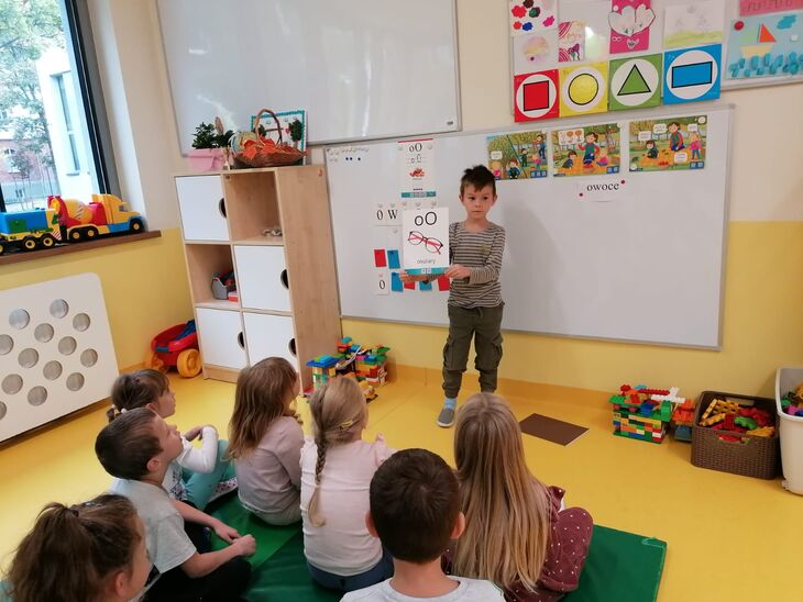 Grupa Kropelek podczas zajęć 