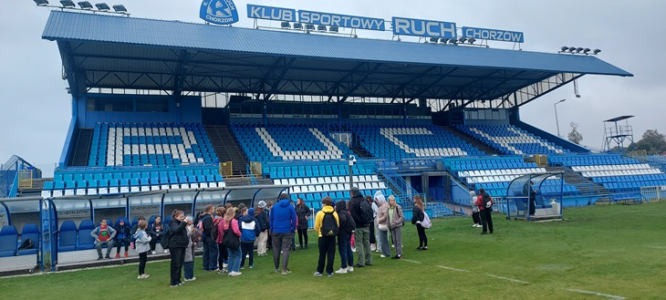 stadion Ruchu Chorzów wycieczka szkolna klas 5