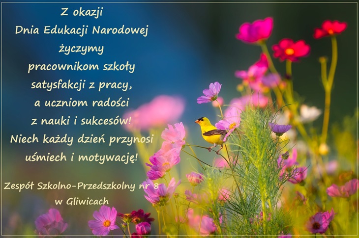 życzenia z okazji dnia edukacji narodowej dla pracowników szkoły i uczniów