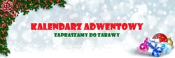 baner z motywem świątecznym kalendarz adwentowy