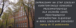 Plakat z informacjami o konkursach kuratoryjnych