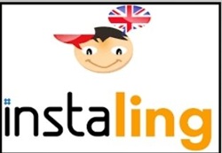 W jego centralnej części widoczny jest napis „instaling” – pierwsza część wyrazu („insta”) zapisana jest czarną czcionką, a druga („ling”) pomarańczową, co nadaje logotypowi nowoczesny i przyjazny wygląd. Nad napisem umieszczono rysunkową buźkę dziecka z czapką w kolorze czerwonym i elementem flagi Wielkiej Brytanii, co symbolizuje naukę języka angielskiego. Logo ma prostą, czytelną formę i kojarzy się z nauką w atrakcyjny, przystępny sposób — jest rozpoznawalnym znakiem programu InstaLing dla Szkół, który wspiera uczniów w systematycznej nauce słownictwa z języków obcych.