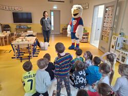 Bąbelki z maskotką Piasta