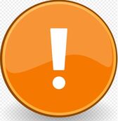 wykrzyknik na żółtym tle