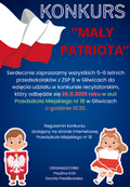 plakat informujący o konkursie recytatorskim patriotycznym